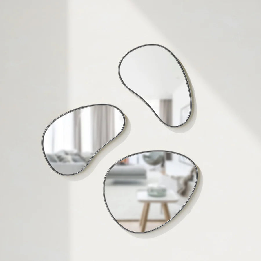 Hubba Pebble (Set of 3) - Metal Titanium