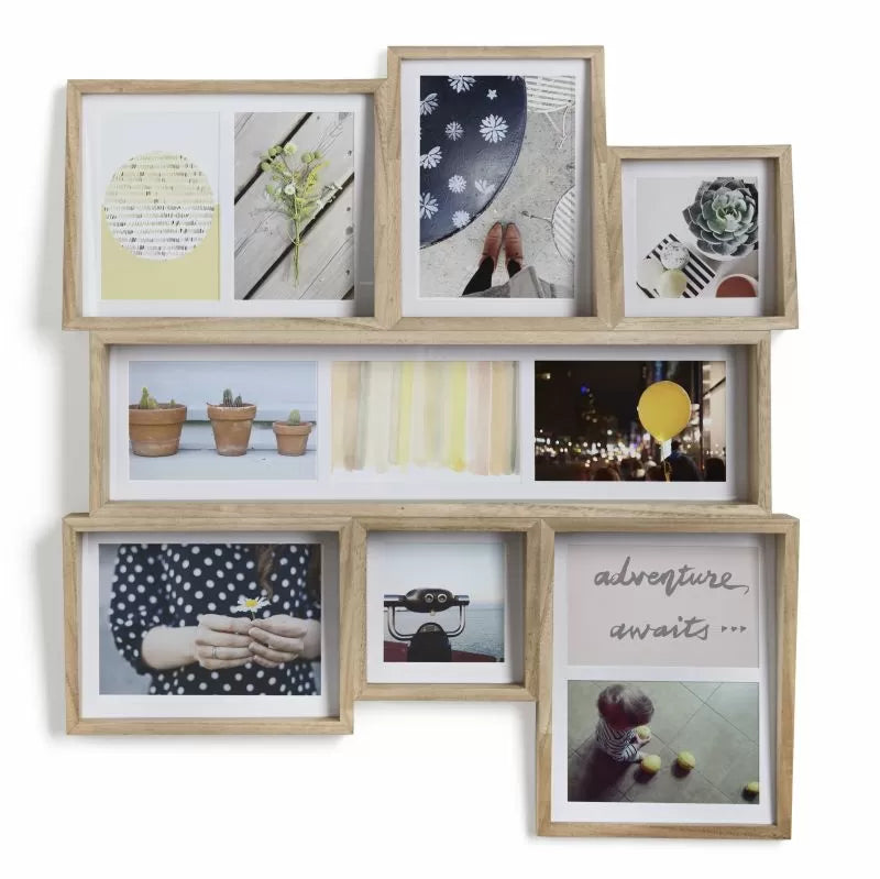 Extendable Photo Display Edge Photo Display Multi Wall - Natural – Garden Barn, Inc. Housewares