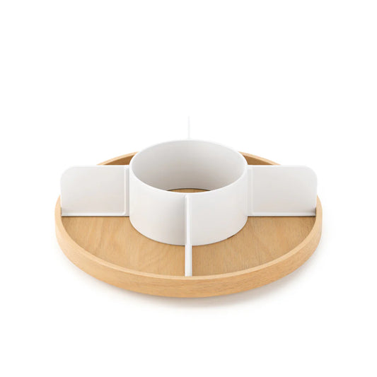 Bellwood Lazy Susan Divided - Natural