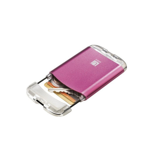 Bungee Metallic Card Case - Pink
