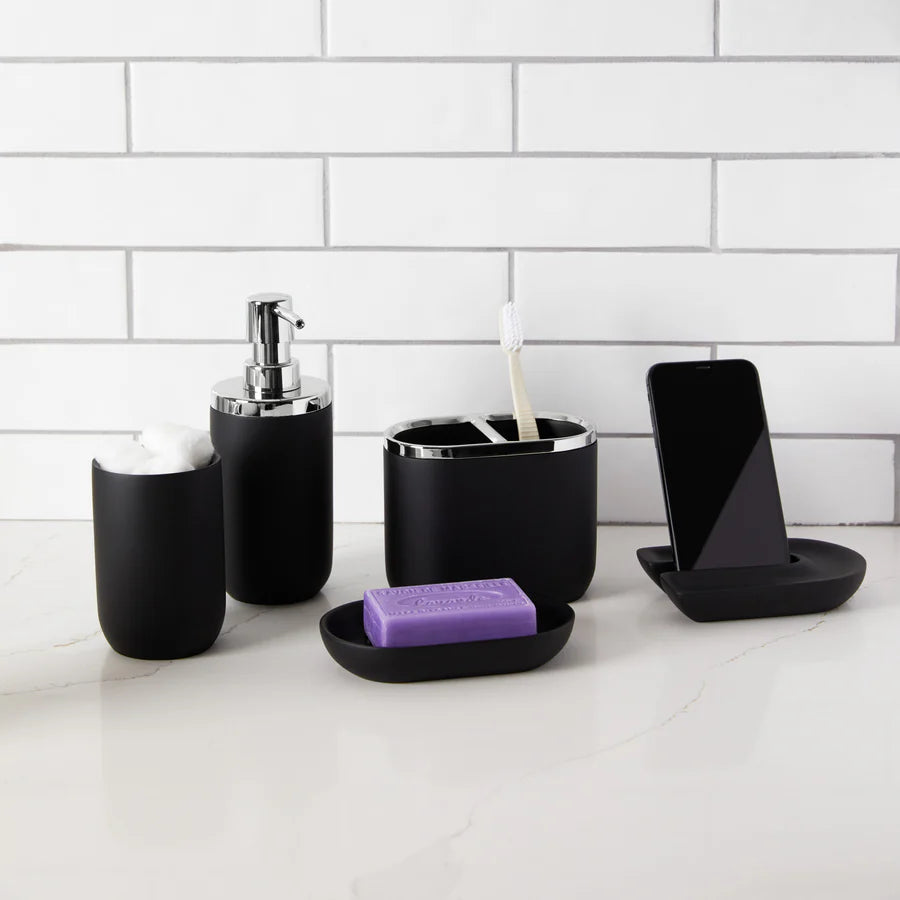 Junip Soap Sanitizer&Dispenser - Chrome/Black