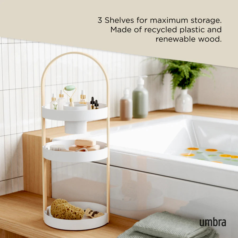 Bellwood Cosmetic Organizer - White/Natural
