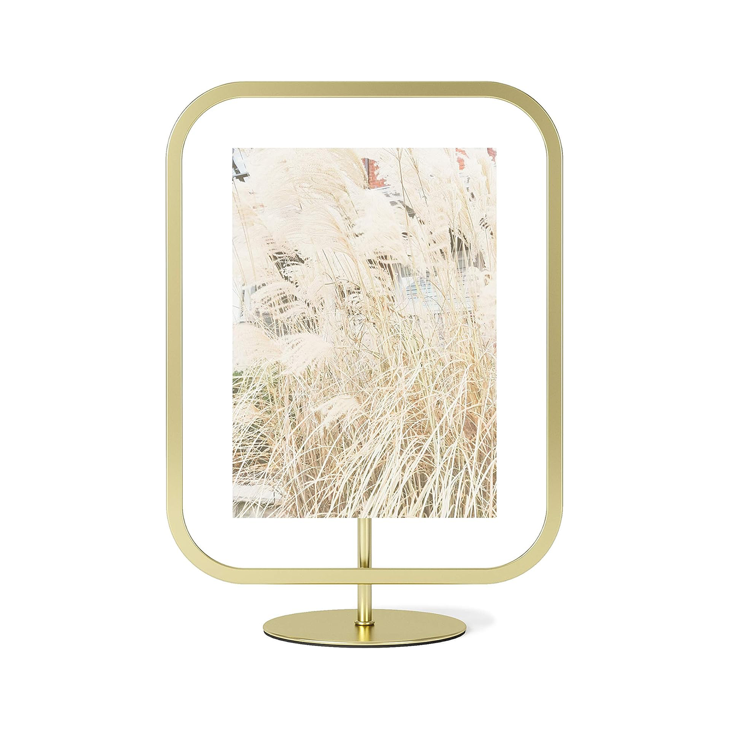 Infinity Sqround Picture Frame 5"x7" - Matte Brass