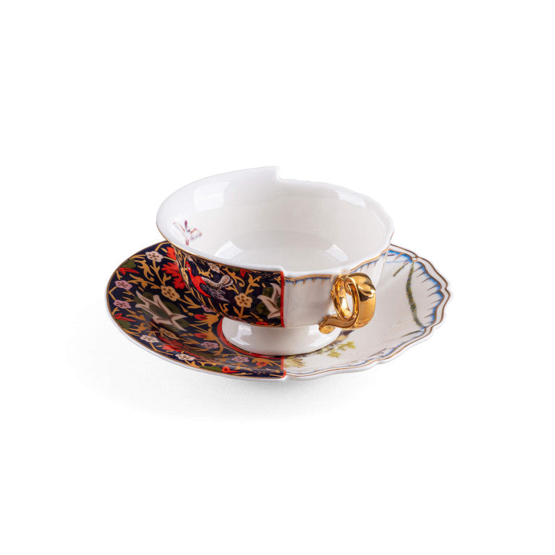 Hybrid TeaCup with Saucer in Porcelain - Kannauj