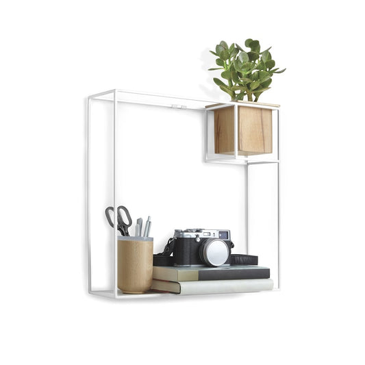 Cubist Metal Shelf (Large) - White