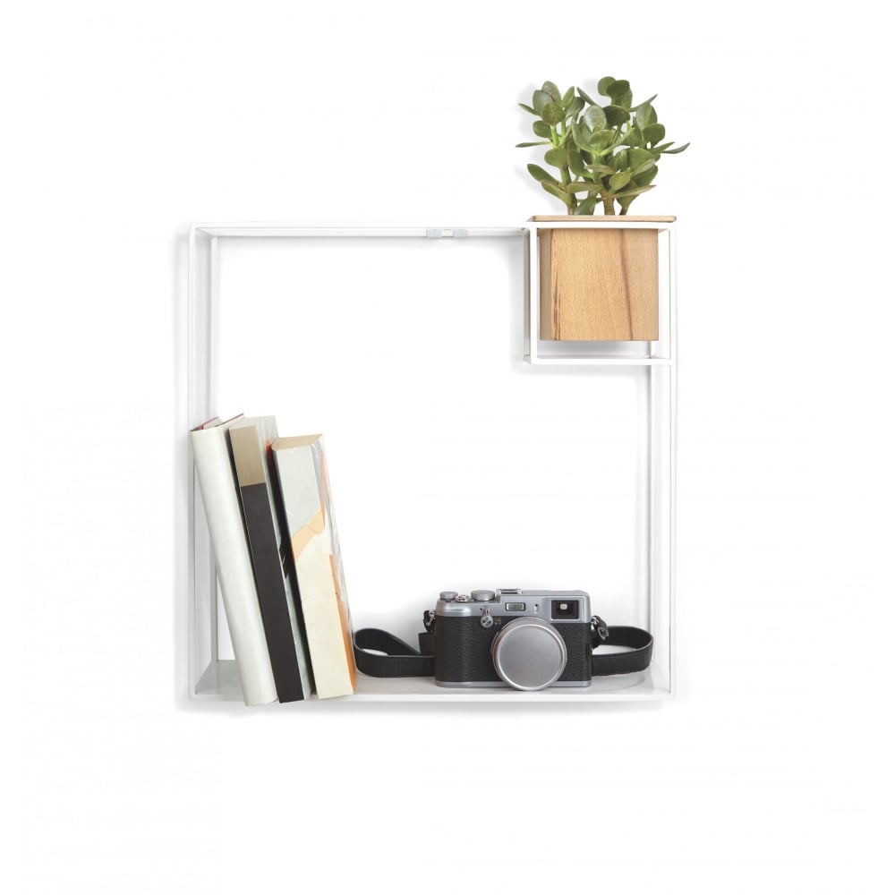 Cubist Metal Shelf (Large) - White