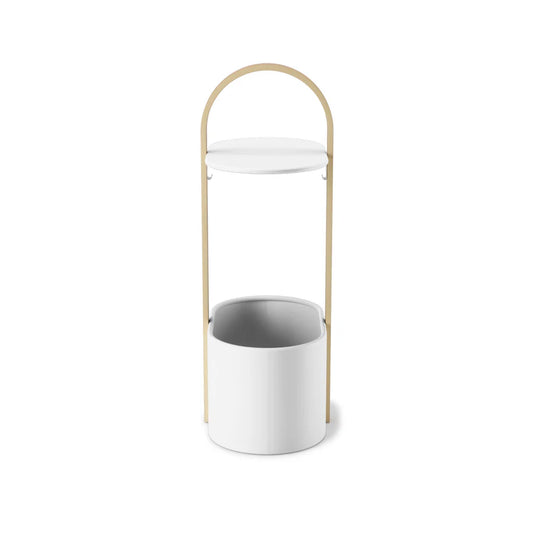Bellwood Storage Table - White/Natural
