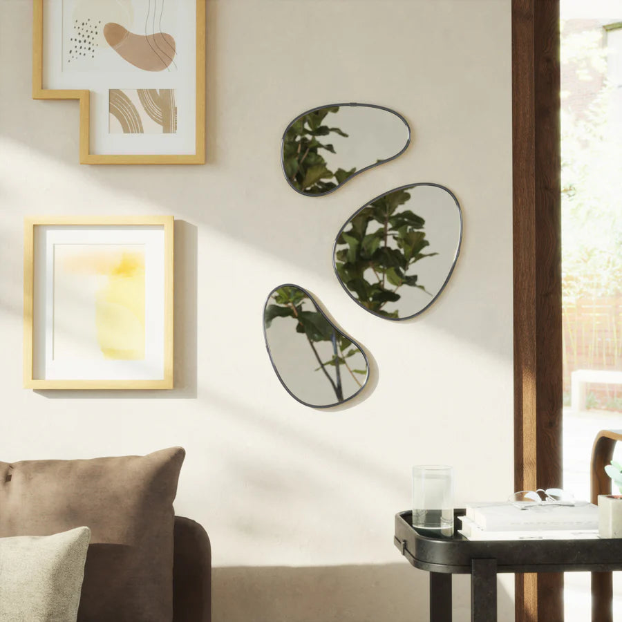 Hubba Pebble (Set of 3) - Metal Titanium