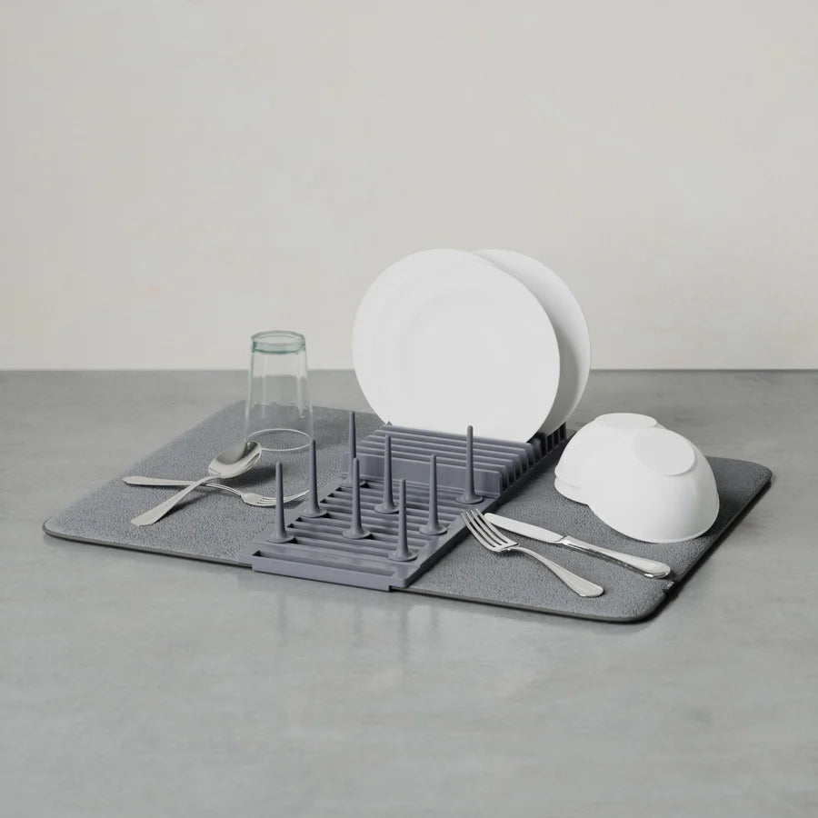 Udry Peg Drying Rack with Mat - Charcoal