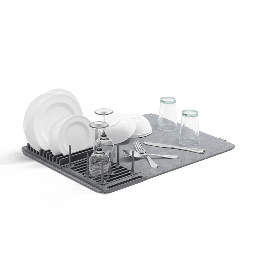 Udry Peg Drying Rack with Mat - Charcoal