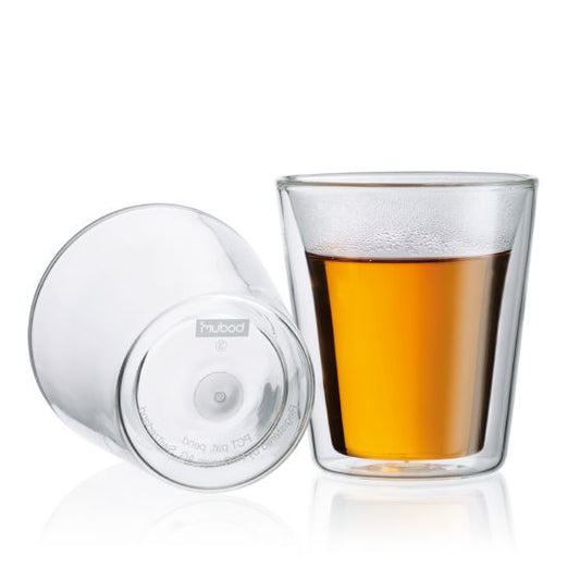 Canteen Double Wall Glass (Set of 2), Medium 0.2L, 6oz