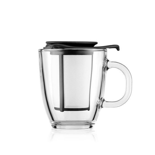 Yo-Yo Set, Mug And Tea Strainer - Black